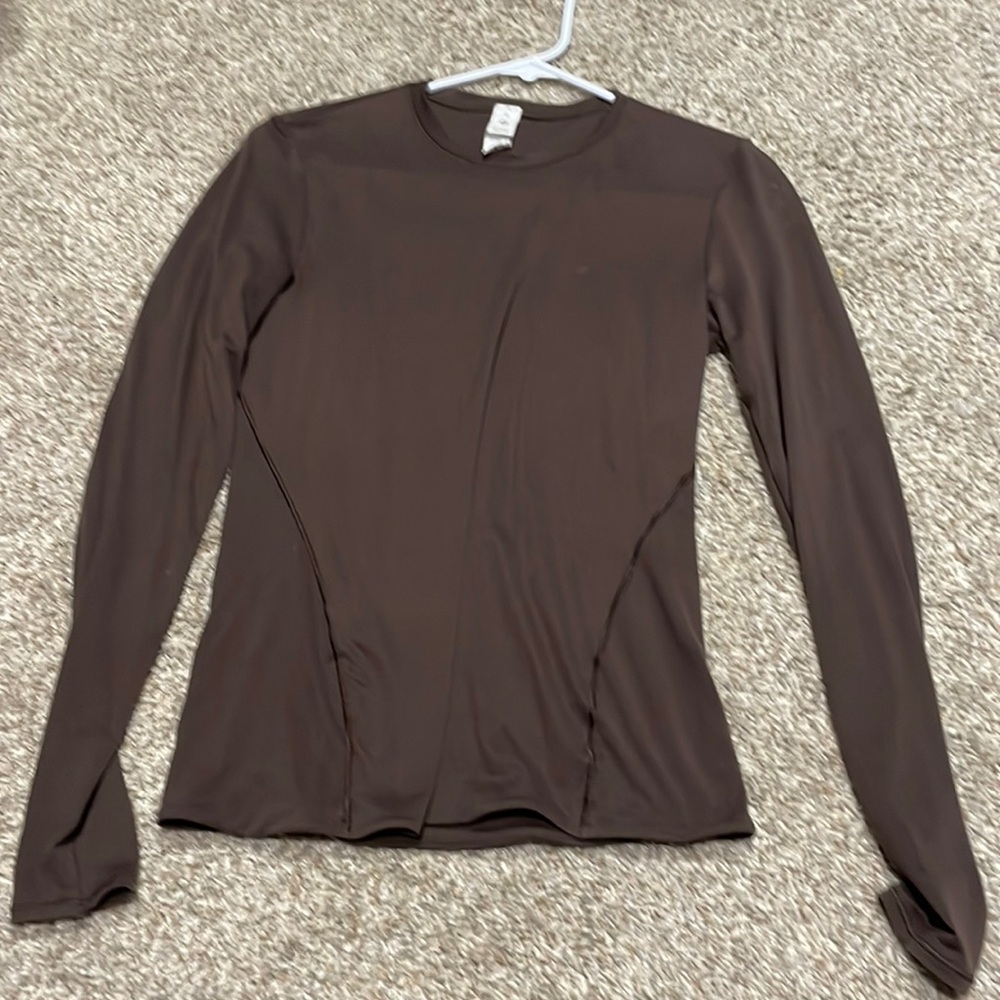 Brown Lululemon long sleeve